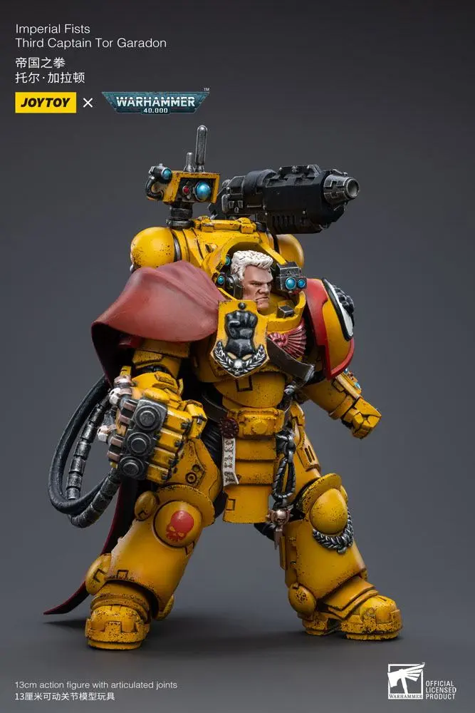 Warhammer 40k 1/18 Imperial Fists Third Captain Tor Garadon akciófigura 13 cm termékfotó