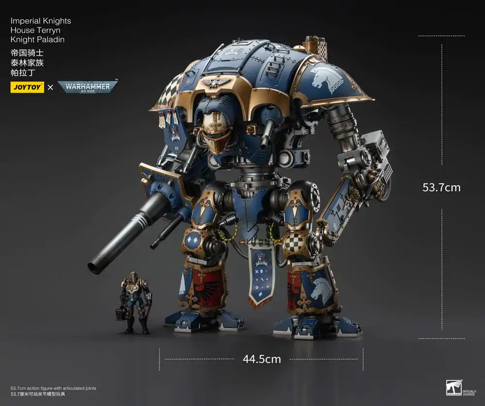 Warhammer 40k 1/18 Imperial Knights House Terryn Knight Paladin akciófigura 54 cm termékfotó