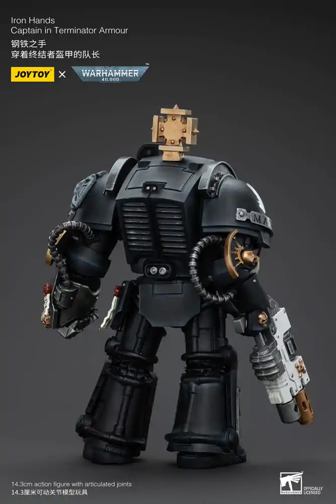 Warhammer 40k 1/18 Iron Hands Captain in Terminator Armour akciófigura 14 cm termékfotó