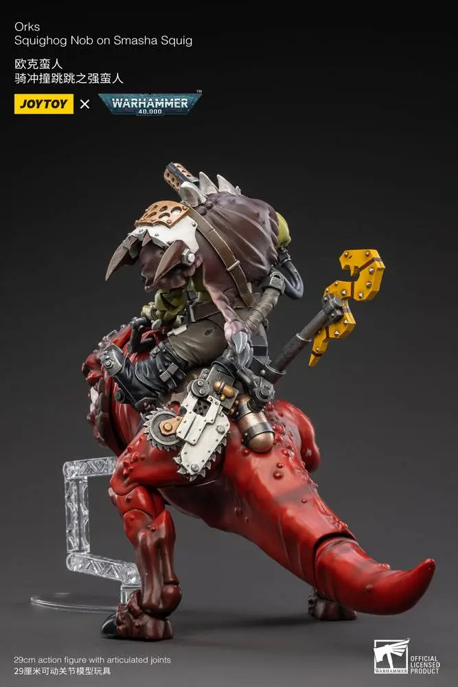 Warhammer 40k 1/18 Orks Squighog Nob On Smasha Squig akciófigura termékfotó