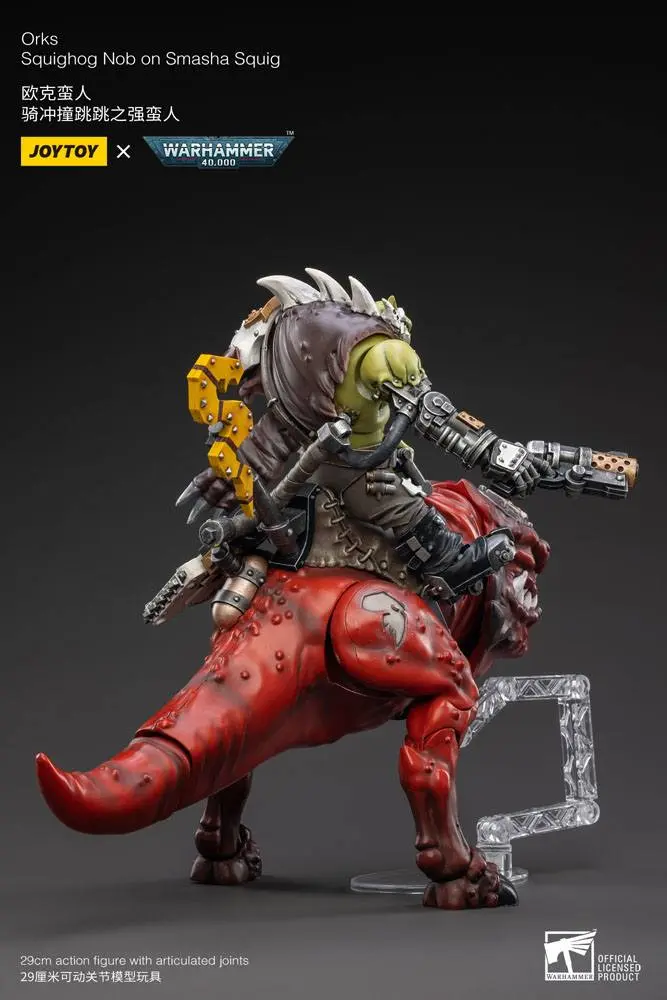 Warhammer 40k 1/18 Orks Squighog Nob On Smasha Squig akciófigura termékfotó