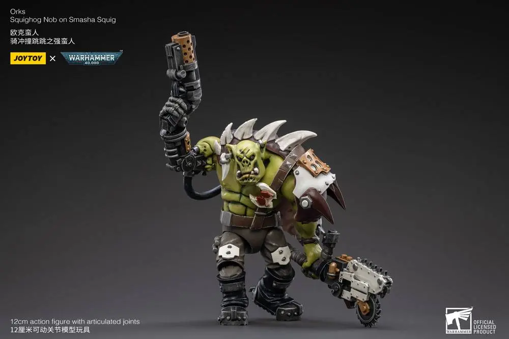 Warhammer 40k 1/18 Orks Squighog Nob On Smasha Squig akciófigura termékfotó