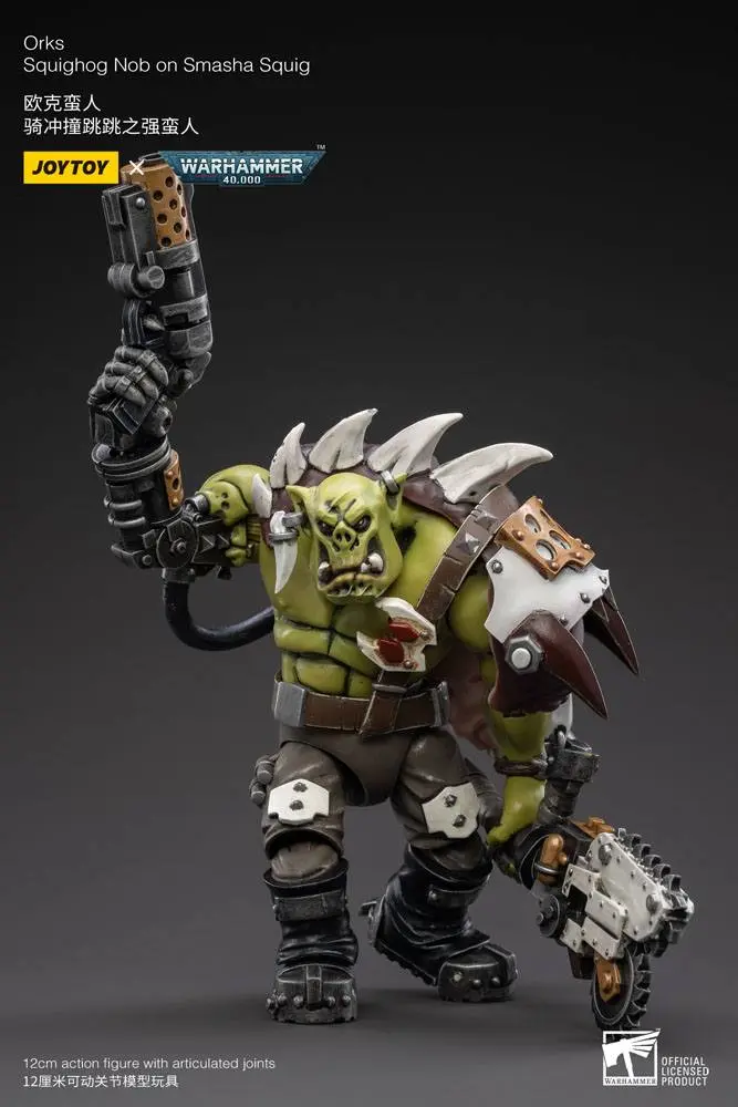 Warhammer 40k 1/18 Orks Squighog Nob On Smasha Squig akciófigura termékfotó