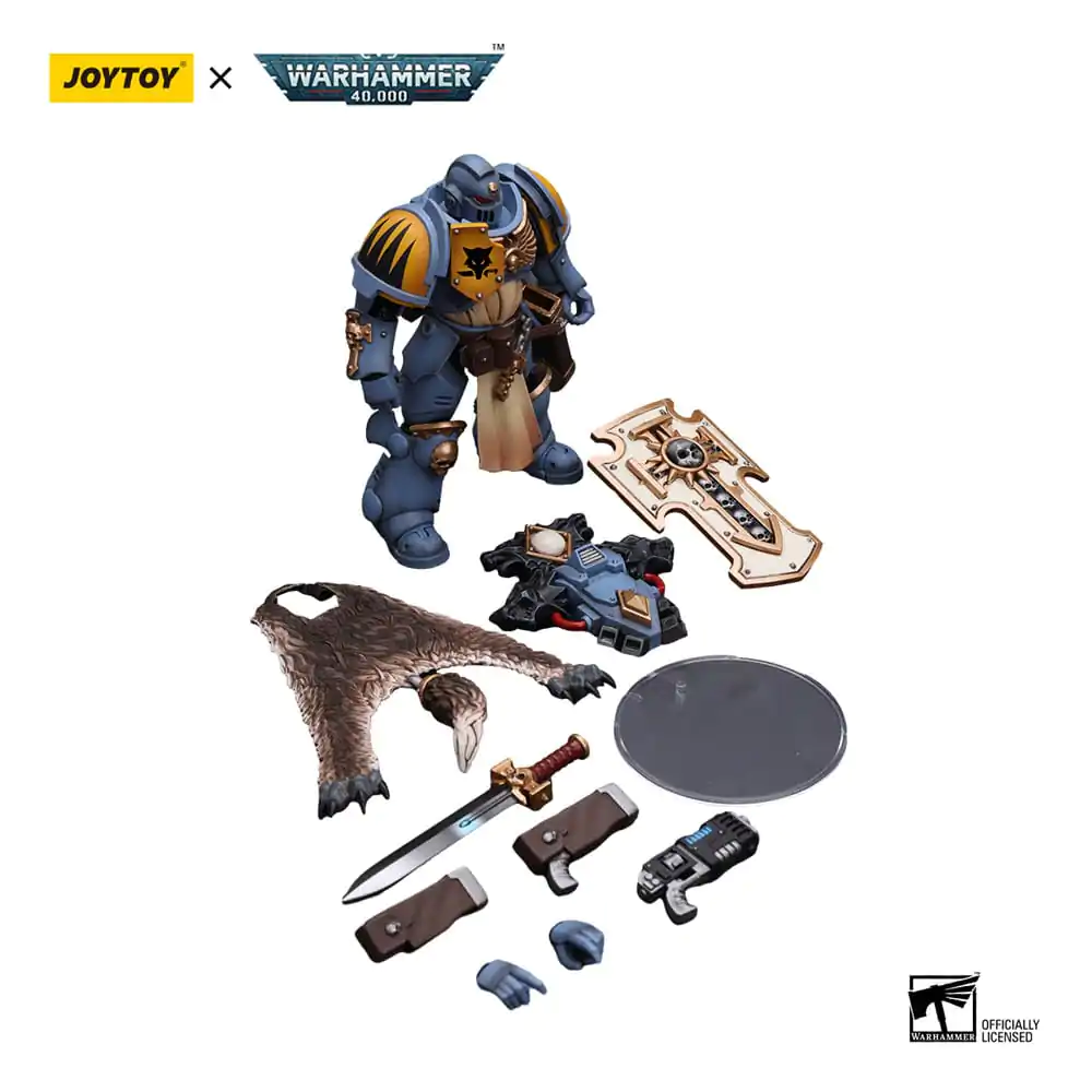 Warhammer 40k 1/18 Primaris Space Marines Space Wolves Bladeguard Veteran akciófigura 12 cm termékfotó
