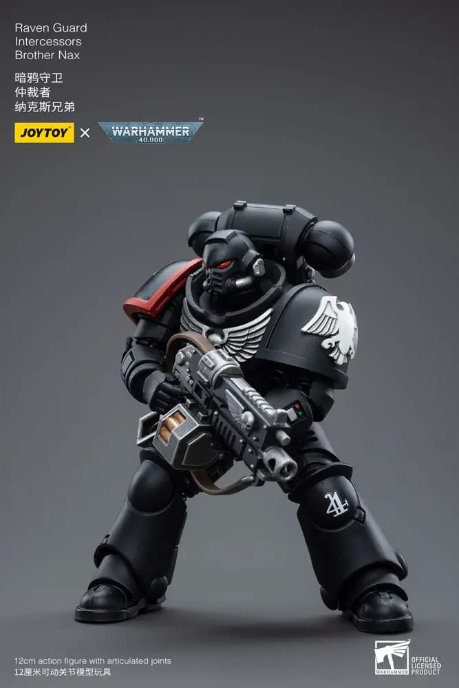 Warhammer 40k 1/18 Raven Guard Intercessors Brother Nax akciófigura 12 cm termékfotó