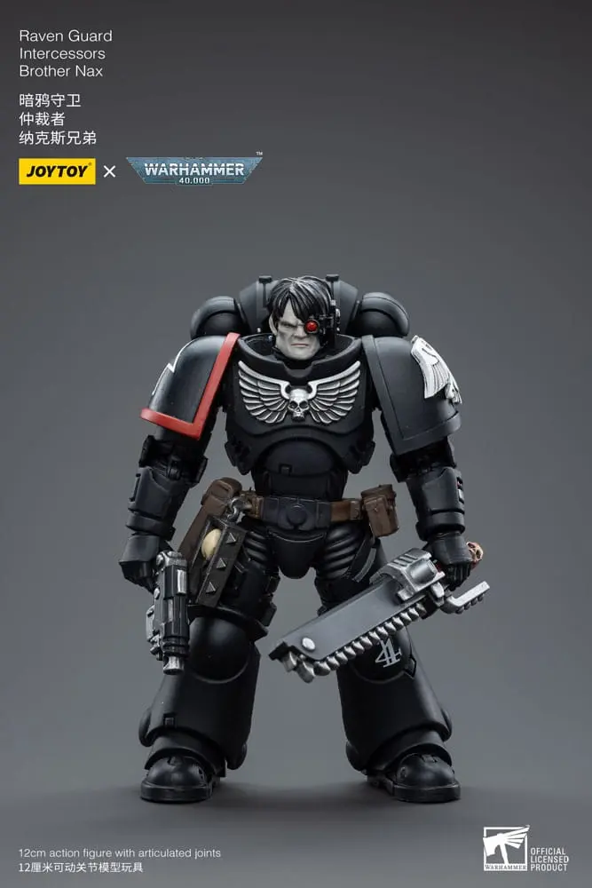 Warhammer 40k 1/18 Raven Guard Intercessors Brother Nax akciófigura 12 cm termékfotó