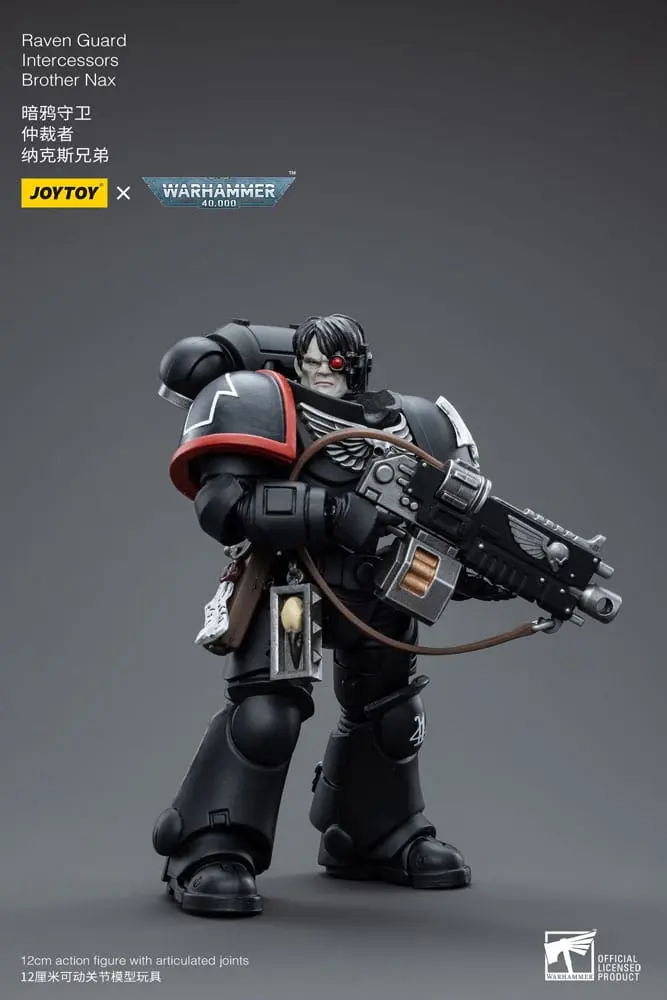 Warhammer 40k 1/18 Raven Guard Intercessors Brother Nax akciófigura 12 cm termékfotó