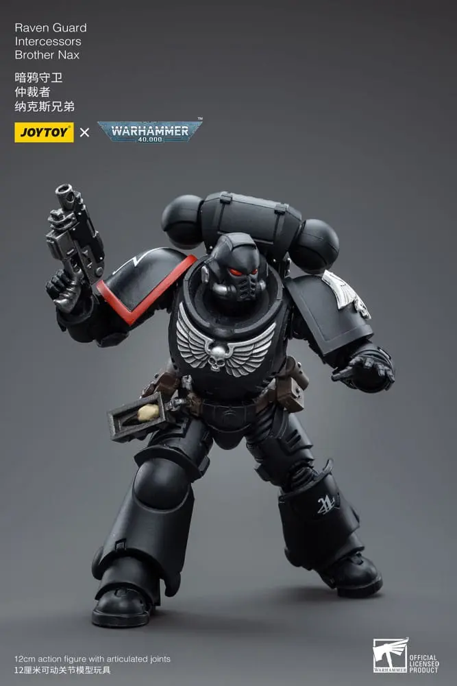 Warhammer 40k 1/18 Raven Guard Intercessors Brother Nax akciófigura 12 cm termékfotó
