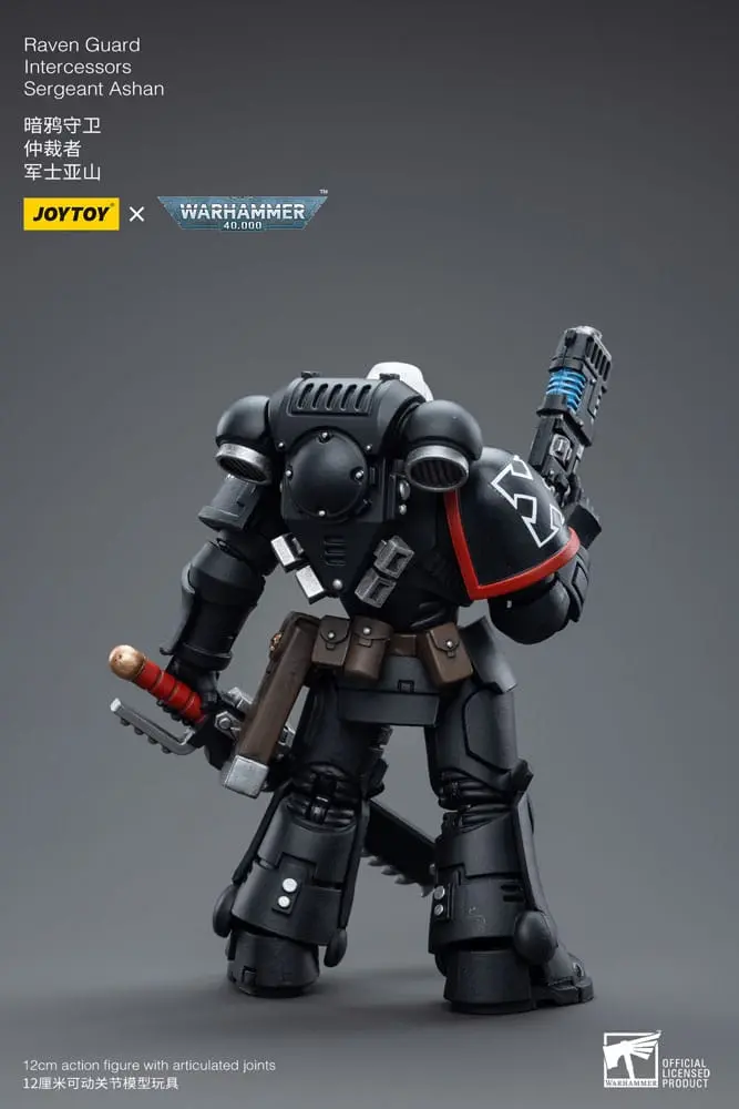 Warhammer 40k 1/18 Raven Guard Intercessors Sergeant Ashan akciófigura 12 cm termékfotó