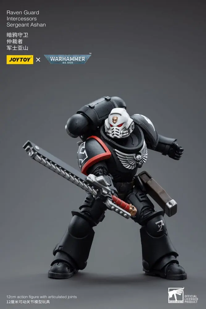 Warhammer 40k 1/18 Raven Guard Intercessors Sergeant Ashan akciófigura 12 cm termékfotó