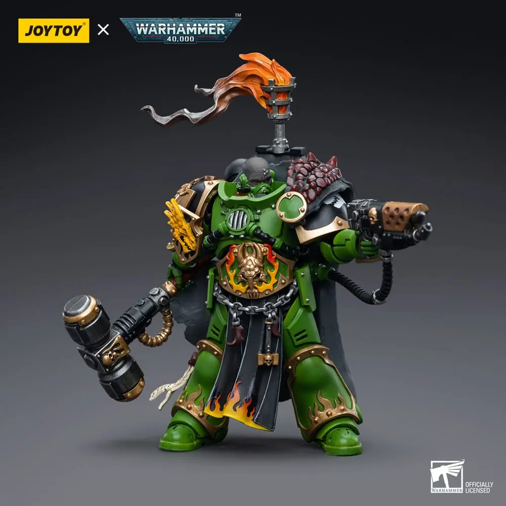 Warhammer 40k 1/18 Salamanders Captain Adrax Agatone akciófigura 12 cm termékfotó