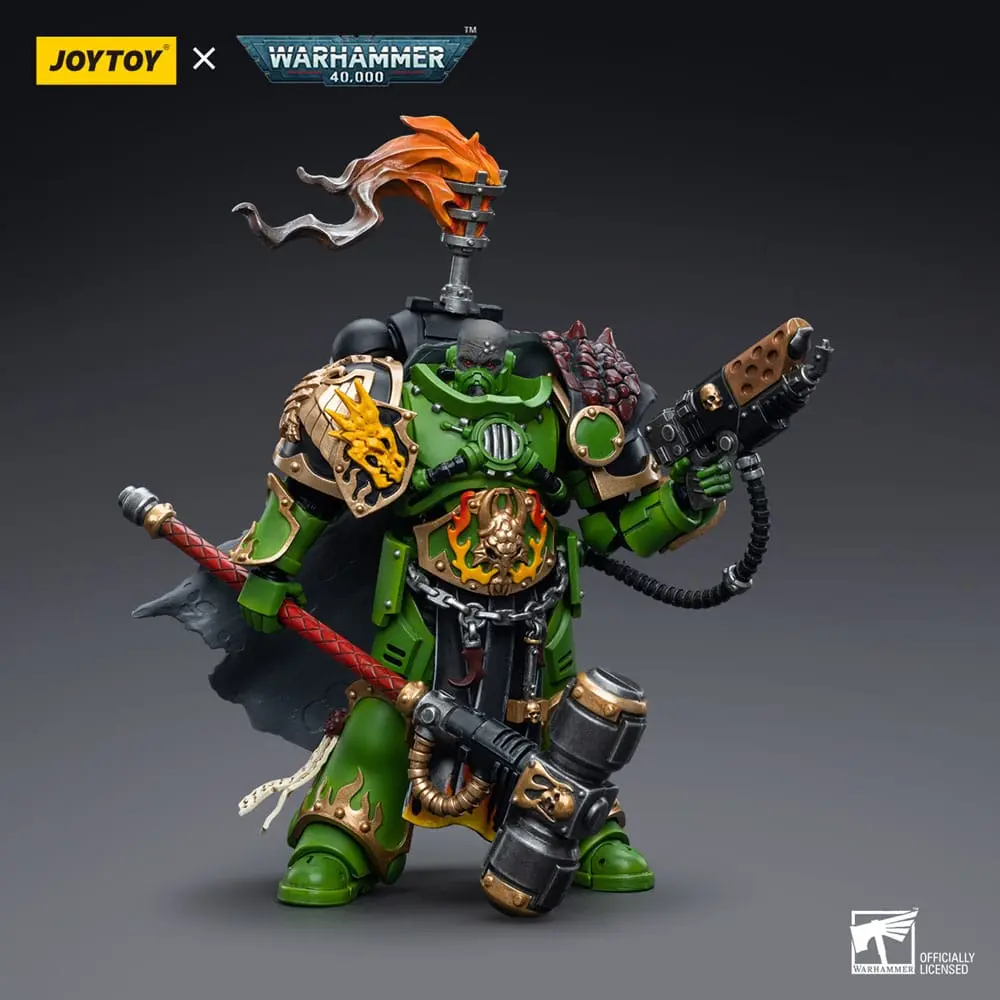 Warhammer 40k 1/18 Salamanders Captain Adrax Agatone akciófigura 12 cm termékfotó