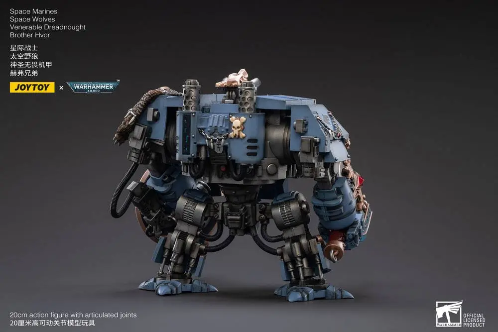 Warhammer 40k 1/18 Space Marines Space Wolves Venerable Dreadnought Brother Hvor akciófigura 20 cm termékfotó