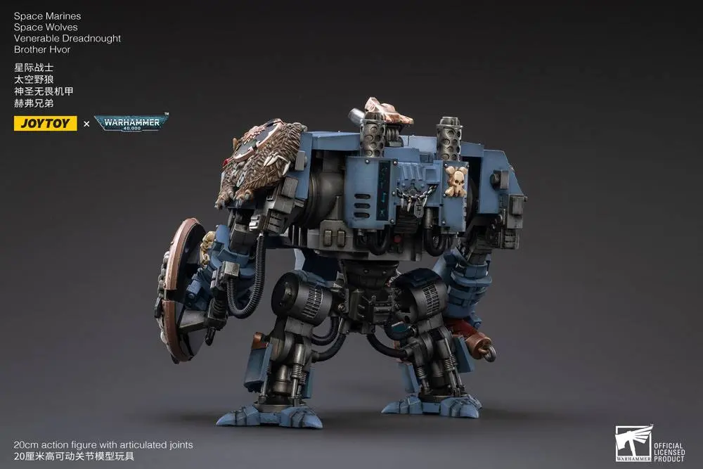 Warhammer 40k 1/18 Space Marines Space Wolves Venerable Dreadnought Brother Hvor akciófigura 20 cm termékfotó