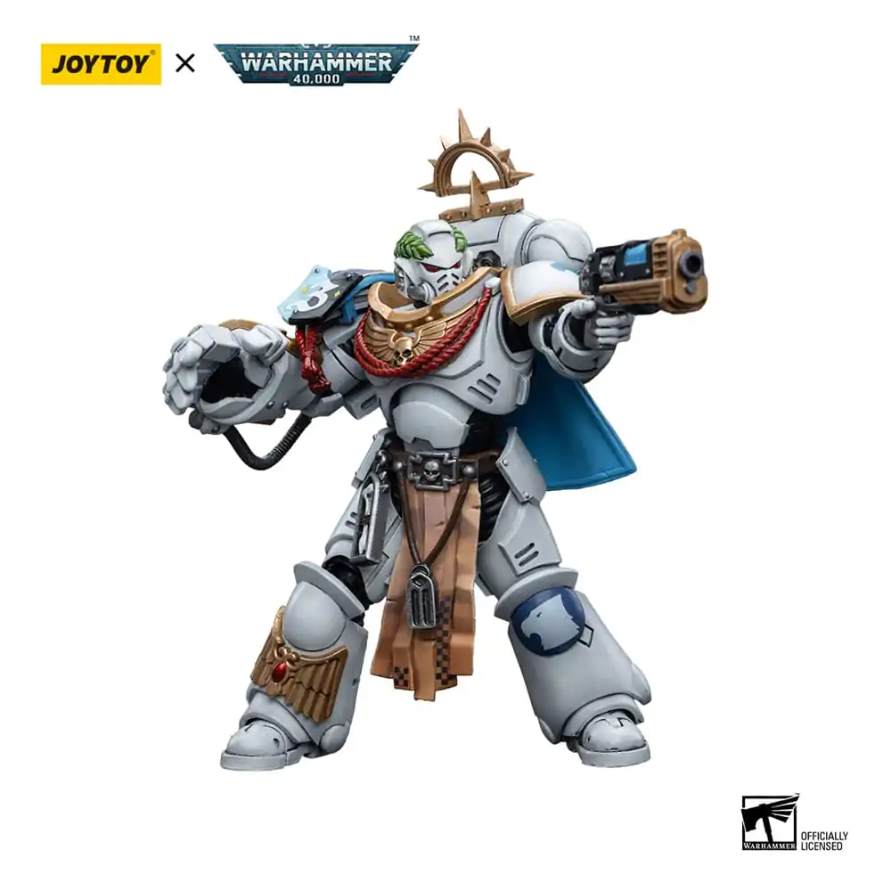 Warhammer 40k 1/18 Space Marines White Consuls Captain Messinius akciófigura 12 cm termékfotó