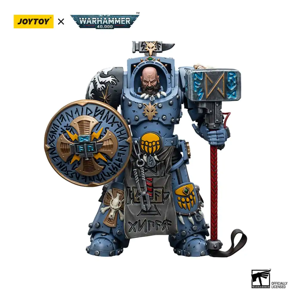 Warhammer 40k 1/18 Space Wolves Arjac Rockfist akciófigura 12 cm termékfotó