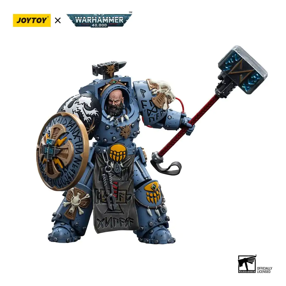 Warhammer 40k 1/18 Space Wolves Arjac Rockfist akciófigura 12 cm termékfotó