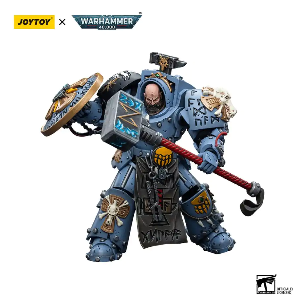 Warhammer 40k 1/18 Space Wolves Arjac Rockfist akciófigura 12 cm termékfotó