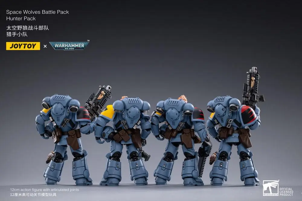 Warhammer 40k 1/18 Space Wolves Battle Hunters akciófigura csomag 12 cm termékfotó
