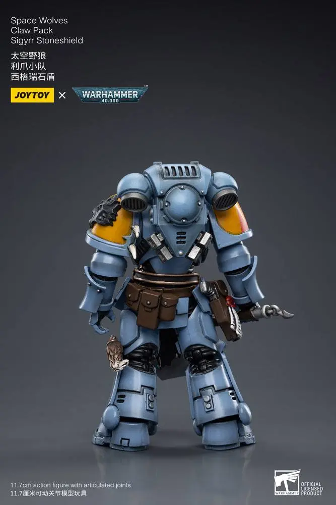 Warhammer 40k 1/18 Space Wolves Claw Pack Sigyrr Stoneshield akciófigura 12 cm termékfotó