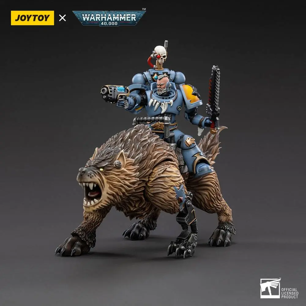 Warhammer 40k 1/18 Space Wolves Thunderwolf Cavalry Bjane akciófigura termékfotó