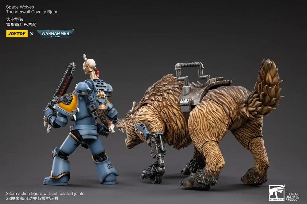 Warhammer 40k 1/18 Space Wolves Thunderwolf Cavalry Bjane akciófigura termékfotó