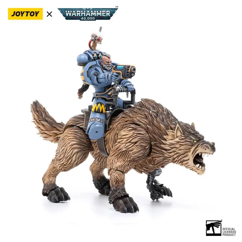 Warhammer 40k 1/18 Space Wolves Thunderwolf Cavalry Bjane akciófigura termékfotó