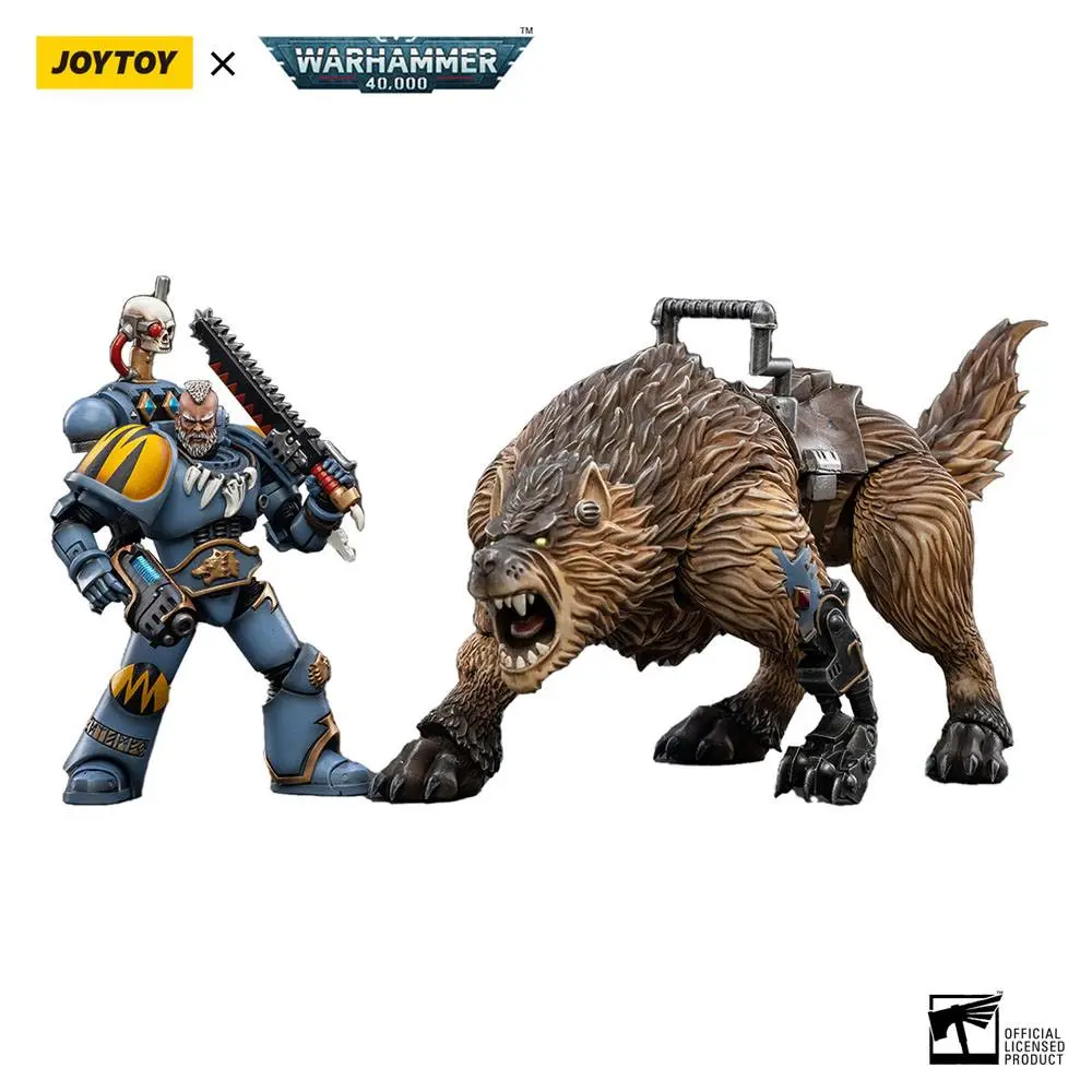 Warhammer 40k 1/18 Space Wolves Thunderwolf Cavalry Bjane akciófigura termékfotó