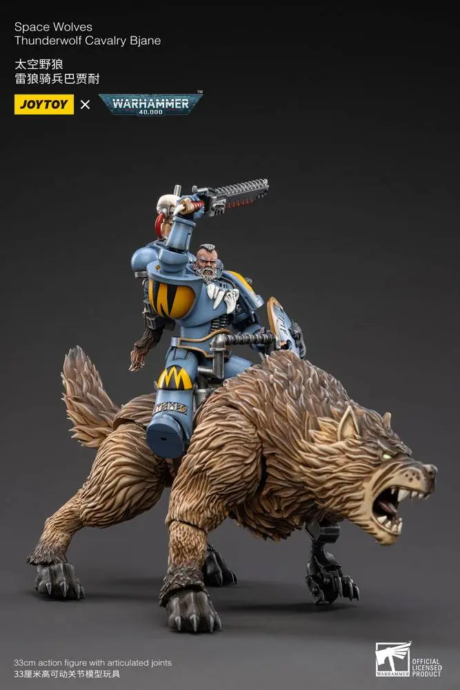 Warhammer 40k 1/18 Space Wolves Thunderwolf Cavalry Bjane akciófigura termékfotó