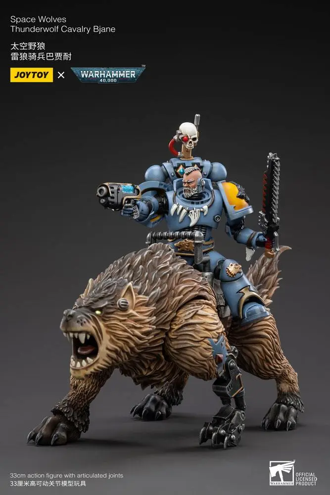 Warhammer 40k 1/18 Space Wolves Thunderwolf Cavalry Bjane akciófigura termékfotó
