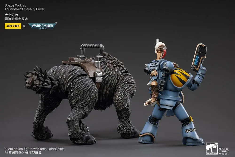 Warhammer 40k 1/18 Space Wolves Thunderwolf Cavalry Frode akciófigura termékfotó
