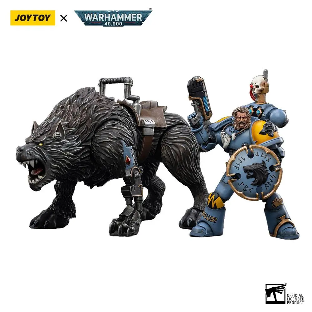 Warhammer 40k 1/18 Space Wolves Thunderwolf Cavalry Frode akciófigura termékfotó