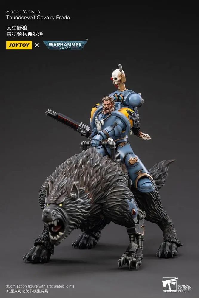 Warhammer 40k 1/18 Space Wolves Thunderwolf Cavalry Frode akciófigura termékfotó