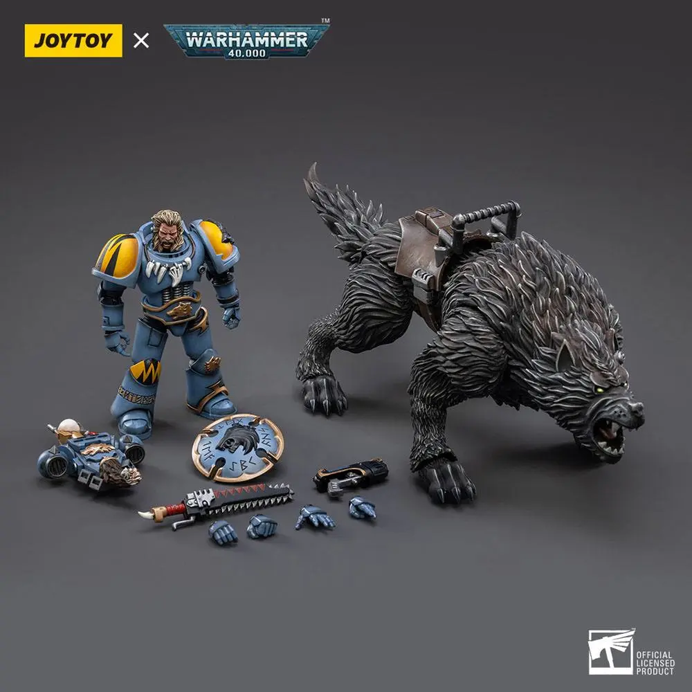 Warhammer 40k 1/18 Space Wolves Thunderwolf Cavalry Frode akciófigura termékfotó
