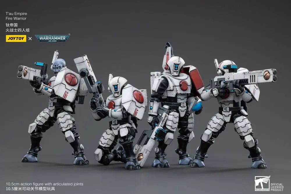Warhammer 40k 1/18 T'au Empire Fire Warriors 4 db-os akciófigura csomag 11 cm termékfotó