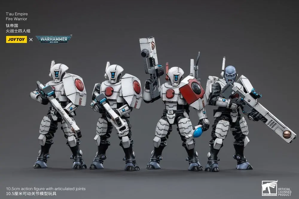 Warhammer 40k 1/18 T'au Empire Fire Warriors 4 db-os akciófigura csomag 11 cm termékfotó