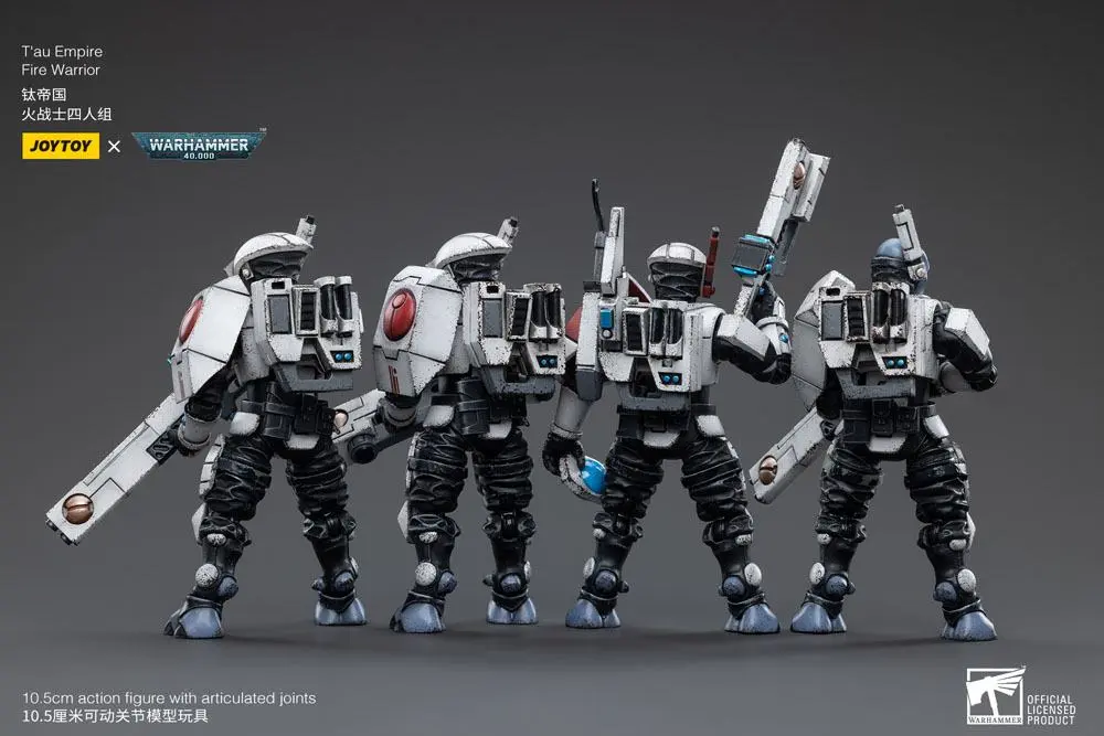 Warhammer 40k 1/18 T'au Empire Fire Warriors 4 db-os akciófigura csomag 11 cm termékfotó