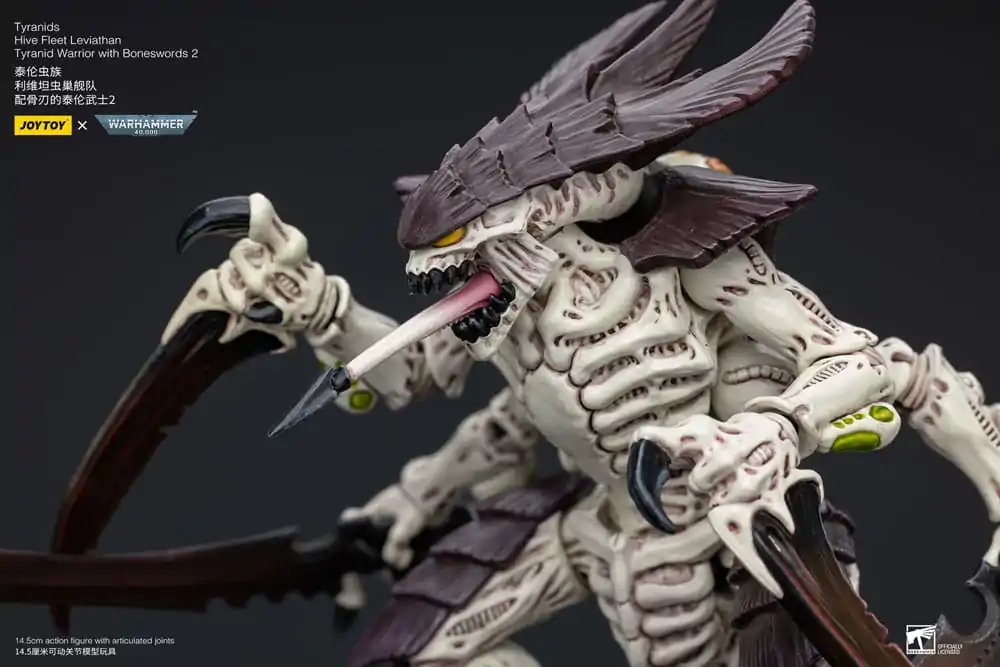 Warhammer 40k 1/18 Tyranids Hive Fleet Leviathan Tyranid Warrior with Boneswords 2 akciófigura 15 cm termékfotó