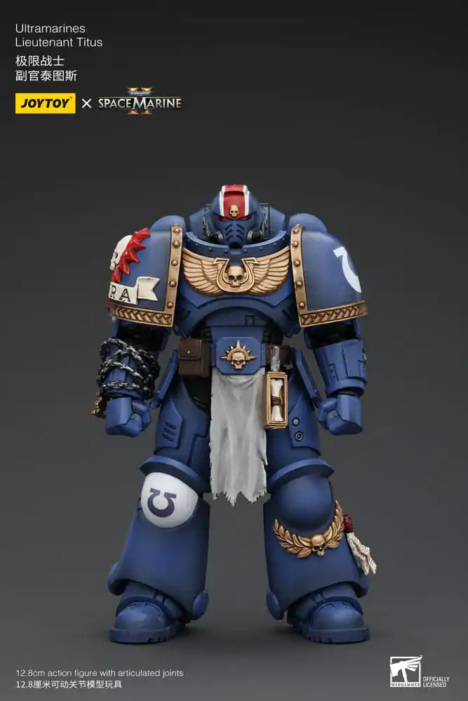 Warhammer 40k 1/18 Uitramarines Lieutenant Titus akciófigura 13 cm termékfotó