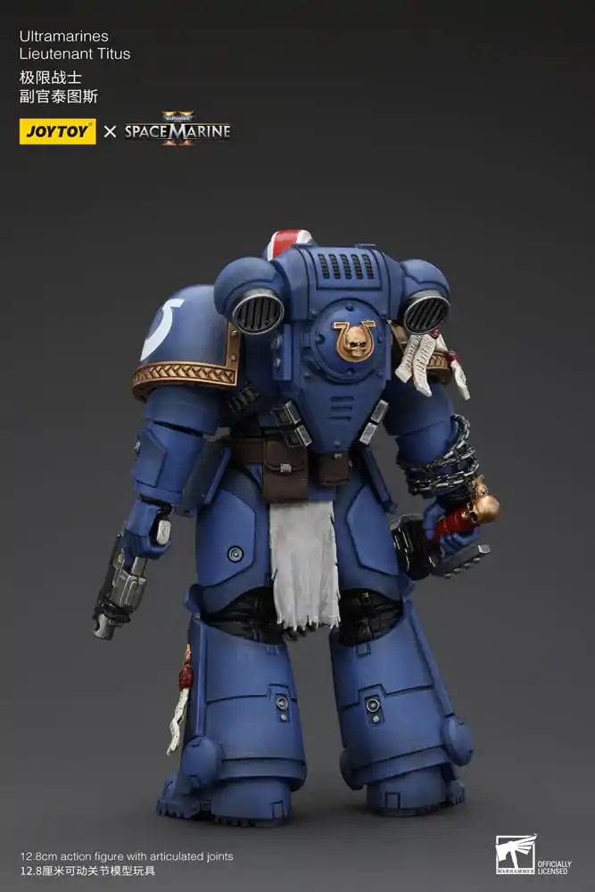 Warhammer 40k 1/18 Uitramarines Lieutenant Titus akciófigura 13 cm termékfotó