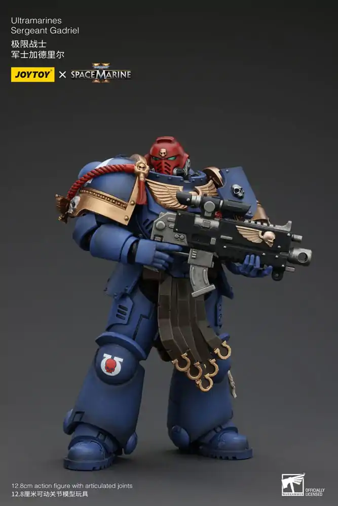 Warhammer 40k 1/18 Uitramarines Sergeant Gadriel akciófigura 13 cm termékfotó