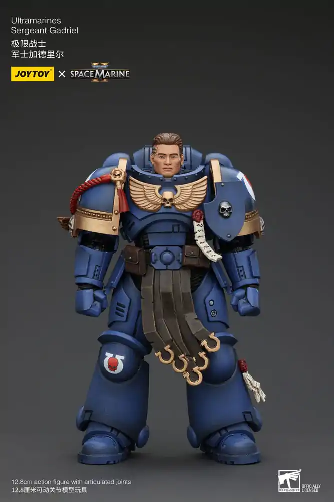 Warhammer 40k 1/18 Uitramarines Sergeant Gadriel akciófigura 13 cm termékfotó