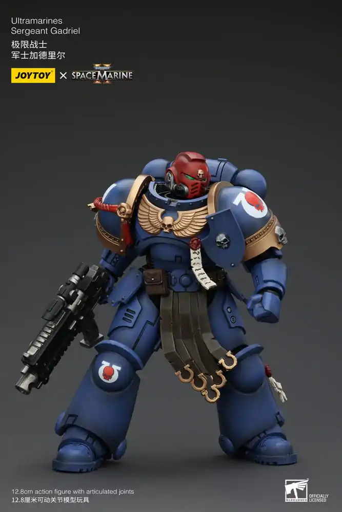 Warhammer 40k 1/18 Uitramarines Sergeant Gadriel akciófigura 13 cm termékfotó