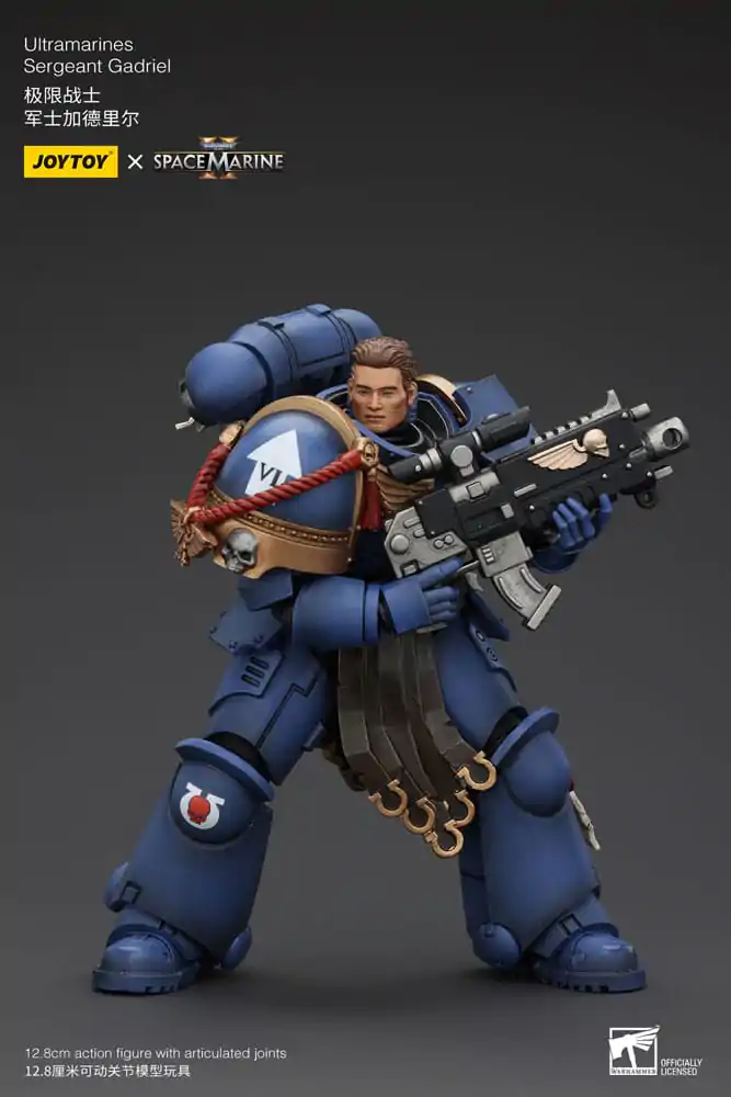 Warhammer 40k 1/18 Uitramarines Sergeant Gadriel akciófigura 13 cm termékfotó