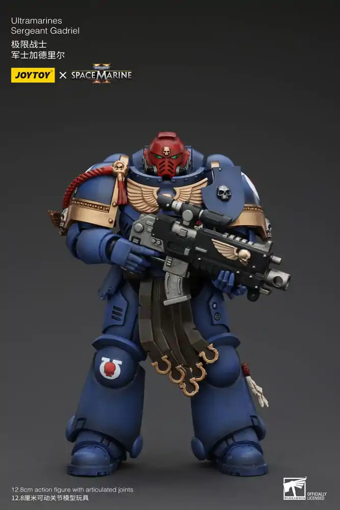 Warhammer 40k 1/18 Uitramarines Sergeant Gadriel akciófigura 13 cm termékfotó