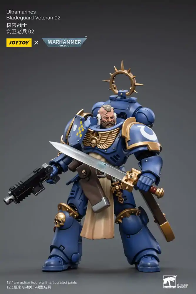 Warhammer 40k 1/18 Ultramarines Bladeguard Veteran 02 akciófigura 12 cm termékfotó