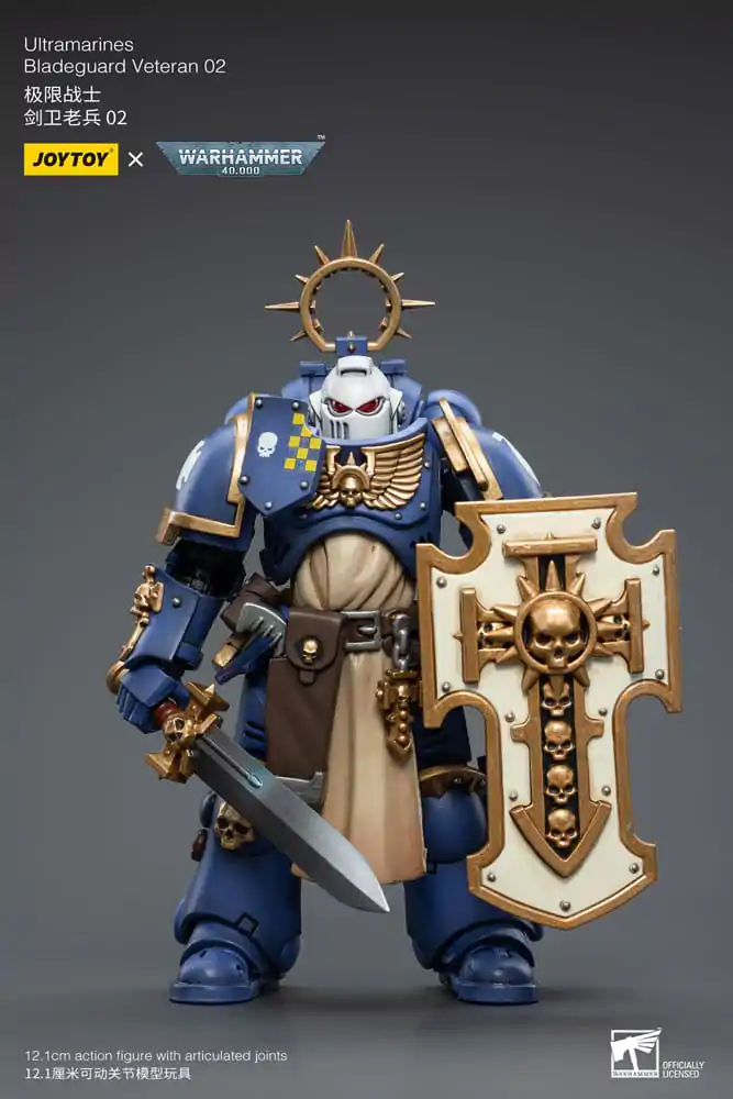 Warhammer 40k 1/18 Ultramarines Bladeguard Veteran 02 akciófigura 12 cm termékfotó