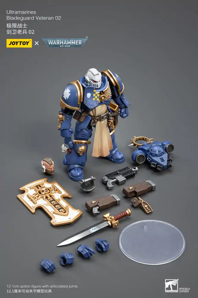 Warhammer 40k 1/18 Ultramarines Bladeguard Veteran 02 akciófigura 12 cm termékfotó