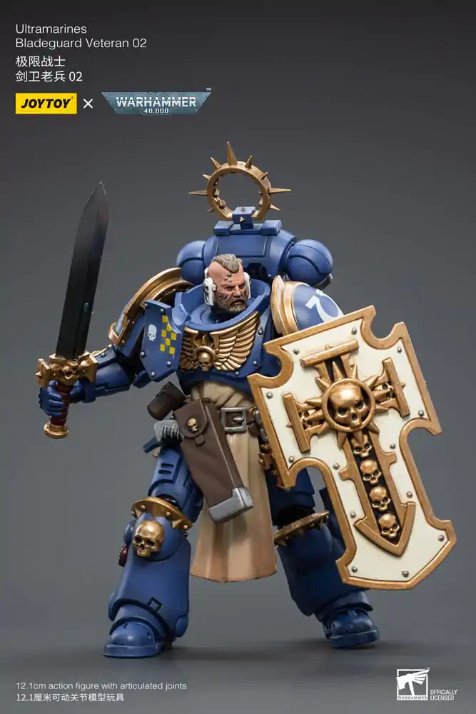 Warhammer 40k 1/18 Ultramarines Bladeguard Veteran 02 akciófigura 12 cm termékfotó