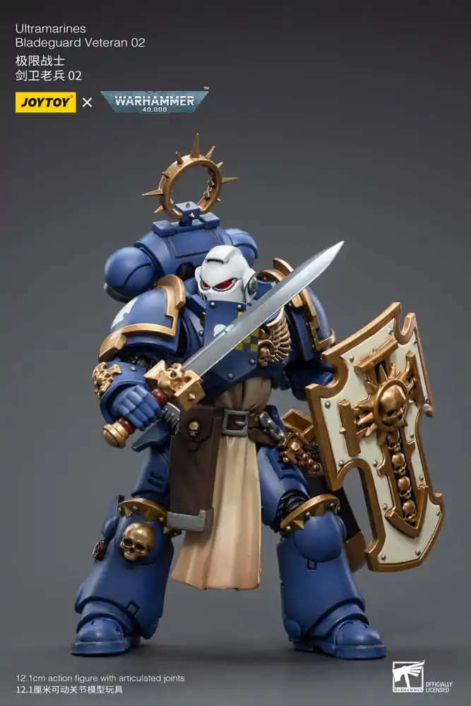 Warhammer 40k 1/18 Ultramarines Bladeguard Veteran 02 akciófigura 12 cm termékfotó